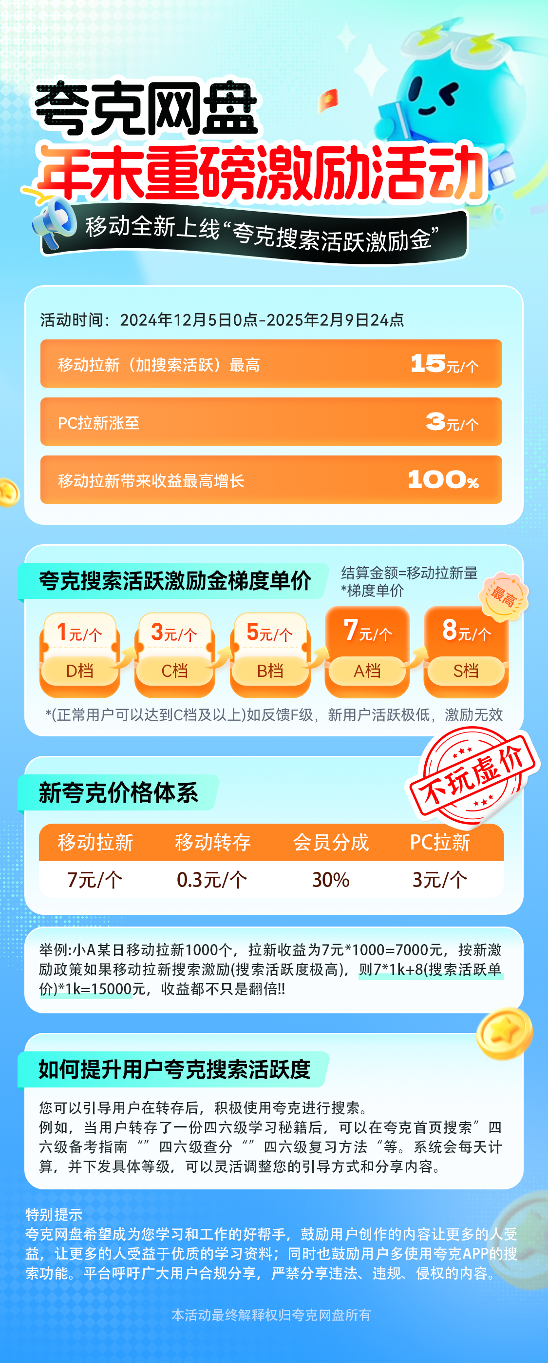 图片[1]-【2024.12.21】夸克网盘年末激励，附夸克收益提升技巧，做拉新的都看看！-星月项目网