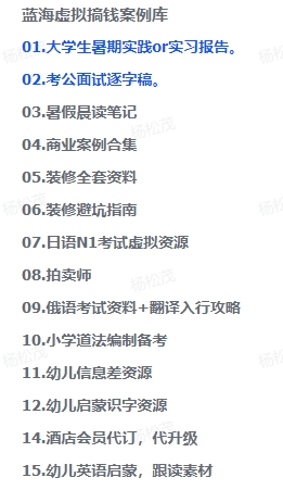 图片[1]-【2024.10.07】精选蓝海虚拟搞钱案例库-持续更新中-星月项目网